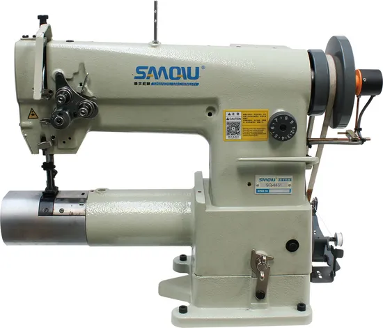Máquina de coser industrial del brazo del cilindro corto de la aguja del doble del bolso de la manga del filtro